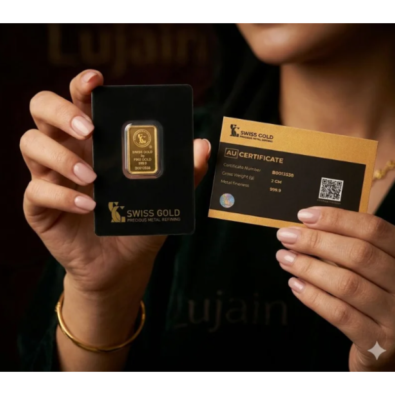 سبيكة 2.00 جرام عيار 24 نقاء 999.9