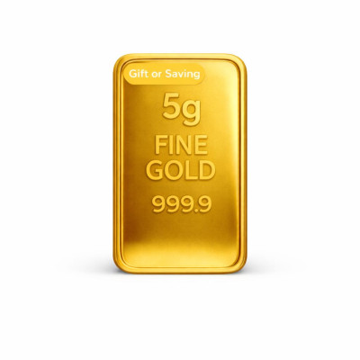 سبيكة 5 جرام عيار 24 نقاء 999.9
