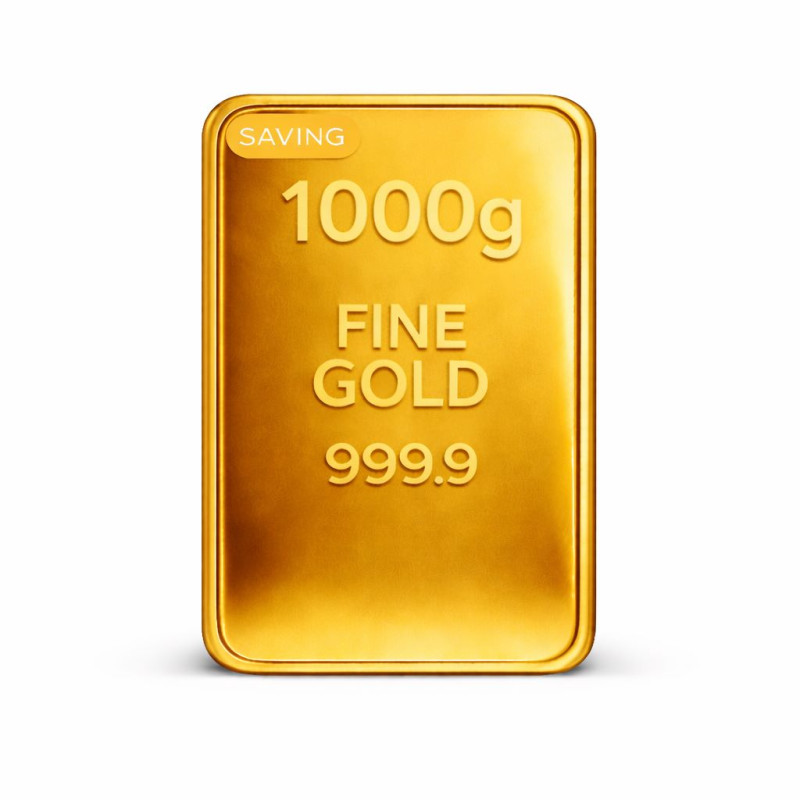 سبيكة 1000 جرام عيار 24 نقاء 999.9
